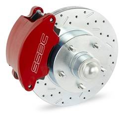 SSBC Performance Brakes - SSBC Performance Brakes W129-32BK At The Wheels Only SuperTwin 2-Piston Drum To Disc Brake Conversion Kit - Image 1