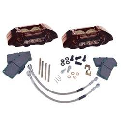 SSBC Performance Brakes - SSBC Performance Brakes A109-1BK Direct Bolt-On Extreme 4 Pistion Aluminum Calipers - Image 1