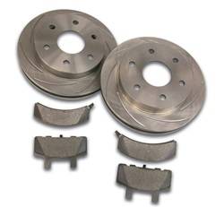 SSBC Performance Brakes - SSBC Performance Brakes A2370021 Rotor Kit - Short Stop - Turbo Slotted Rotor & Pad Kit - Image 1