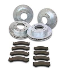 SSBC Performance Brakes - SSBC Performance Brakes A2361044 Rotor Kit - Short Stop - Turbo Slotted Rotor & Pad Kit - Image 1