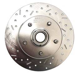 SSBC Performance Brakes - SSBC Performance Brakes 23551AA3L Big Bite Cross Drilled Rotors - Image 1