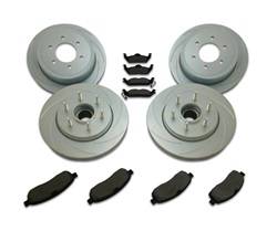 SSBC Performance Brakes - SSBC Performance Brakes A2361045 Rotor Kit - Short Stop - Turbo Slotted Rotor & Pad Kit - Image 1