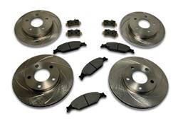 SSBC Performance Brakes - SSBC Performance Brakes A2361048 Rotor Kit - Short Stop - Turbo Slotted Rotor & Pad Kit - Image 1