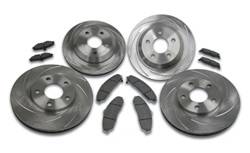 SSBC Performance Brakes - SSBC Performance Brakes A2361031 Rotor Kit - Short Stop - Turbo Slotted Rotor & Pad Kit - Image 1