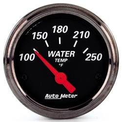 AutoMeter - AutoMeter 1437 Designer Black Water Temperature Gauge - Image 1