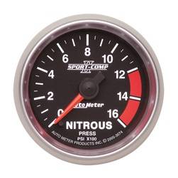 AutoMeter - AutoMeter 3674 Sport-Comp II Electric Nitrous Pressure Gauge - Image 1