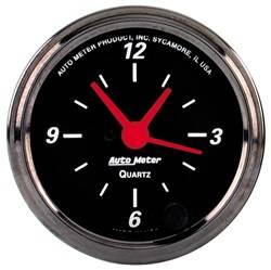 AutoMeter - AutoMeter 1485 Designer Black Clock - Image 1