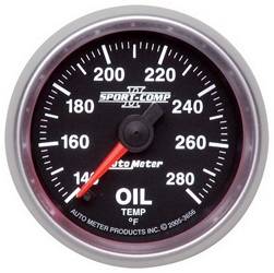 AutoMeter - AutoMeter 3656 Sport-Comp II Electric Oil Temperature Gauge - Image 1