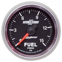 AutoMeter - AutoMeter 3661 Sport-Comp II Electric Fuel Pressure Gauge - Image 1