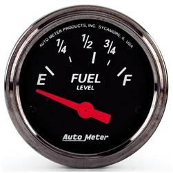 AutoMeter - AutoMeter 1416 Designer Black Fuel Level Gauge - Image 1