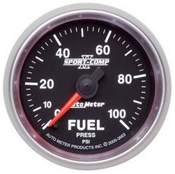 AutoMeter - AutoMeter 3663 Sport-Comp II Electric Fuel Pressure Gauge - Image 1