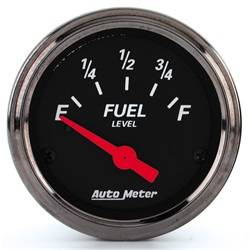 AutoMeter - AutoMeter 1415 Designer Black Fuel Level Gauge - Image 1