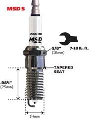 MSD Ignition - MSD Ignition 37194 Iridium Tip Spark Plug - Image 1