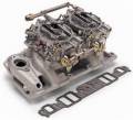Air/Fuel Delivery - Intake Manifold/Carburetor Kit - Edelbrock - Edelbrock 2067 RPM Air-Gap Dual-Quad Intake Manifold/Carburetor Kit