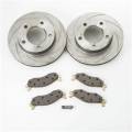 Brakes - Disc Brake Pad and Rotor Kit - SSBC Performance Brakes - SSBC Performance Brakes A2351015 Turbo Slotted Rotors