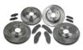 Brakes - Disc Brake Pad and Rotor Kit - SSBC Performance Brakes - SSBC Performance Brakes A2350015 Rotor Kit - Short Stop - Turbo Slotted Rotor & Pad Kit